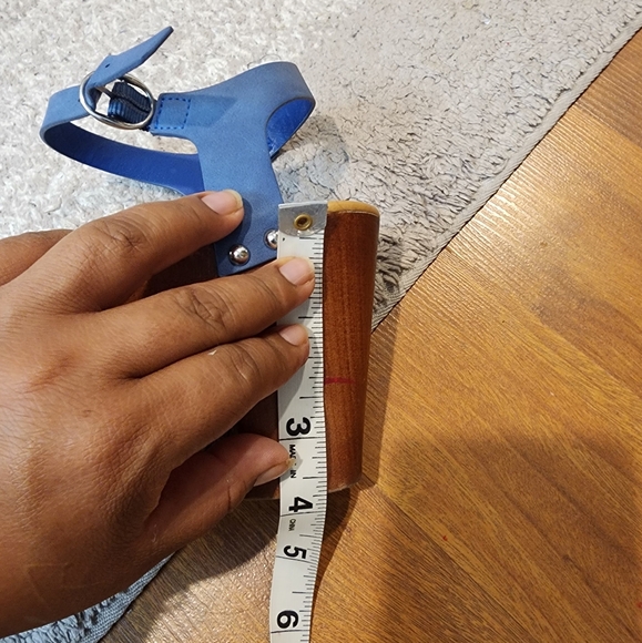 Madden Girl Faux Wood Platform Sandal Block Heel Open Toe Blue strap Size 10 - Picture 9 of 9